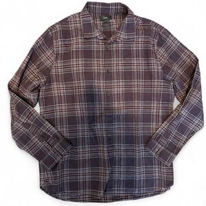 Vince Flannel Plaid Button Up Shirt